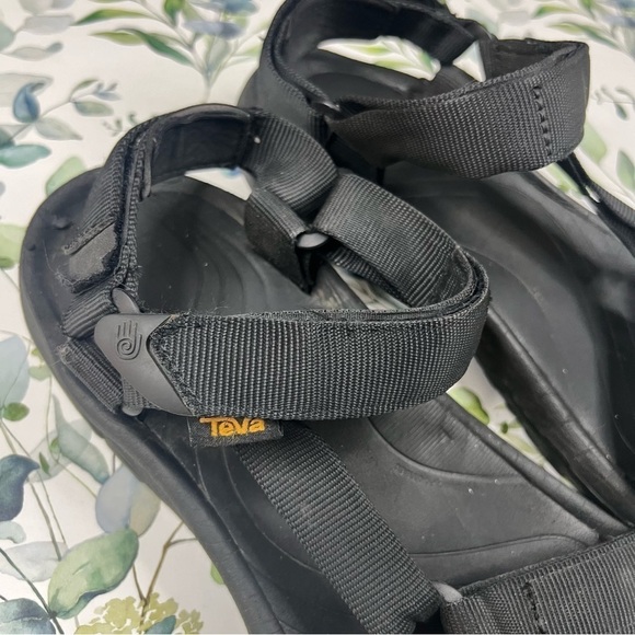 Teva Black Hurricane 4 Sport Sandals 12 - Picture 4 of 7